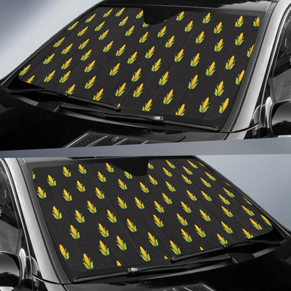 Corn Pattern Print Design 04 Car Sun Shade-JORJUNE.COM