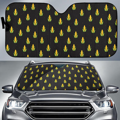 Corn Pattern Print Design 04 Car Sun Shade-JORJUNE.COM