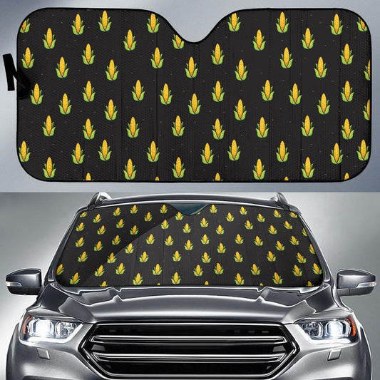 Corn Pattern Print Design 04 Car Sun Shade-JORJUNE.COM