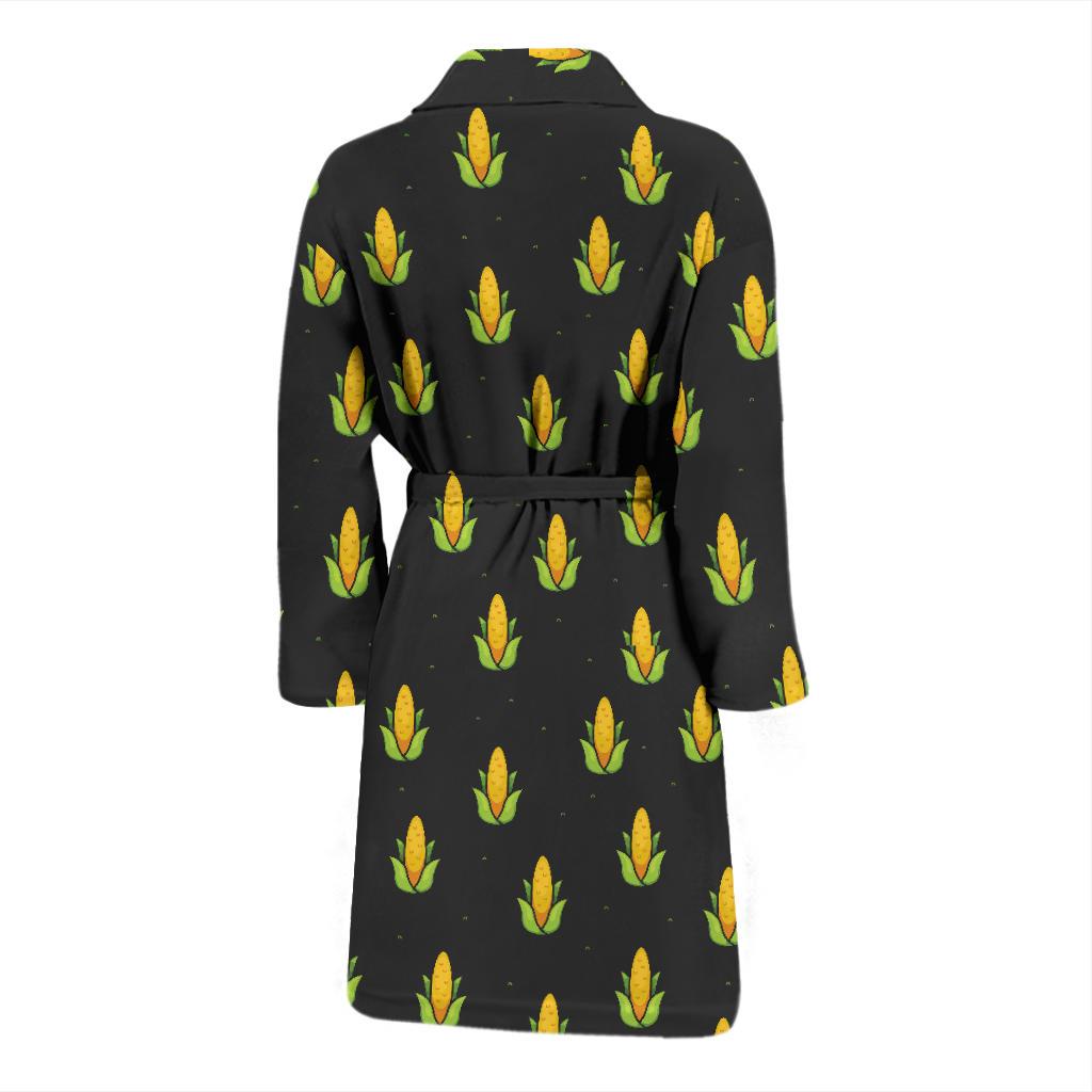 Corn Pattern Print Design 04 Men Bathrobe-JORJUNE.COM