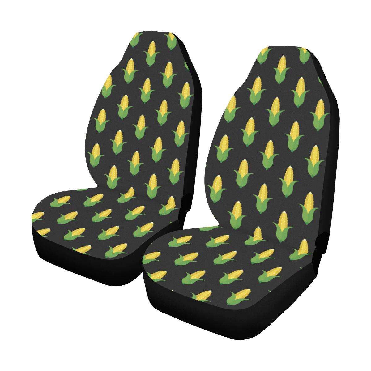 Corn Pattern Print Design 05 Car Seat Covers (Set of 2)-JORJUNE.COM