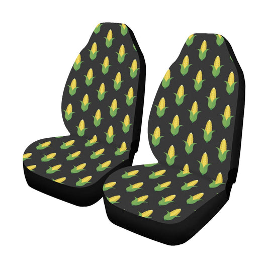 Corn Pattern Print Design 05 Car Seat Covers (Set of 2)-JORJUNE.COM