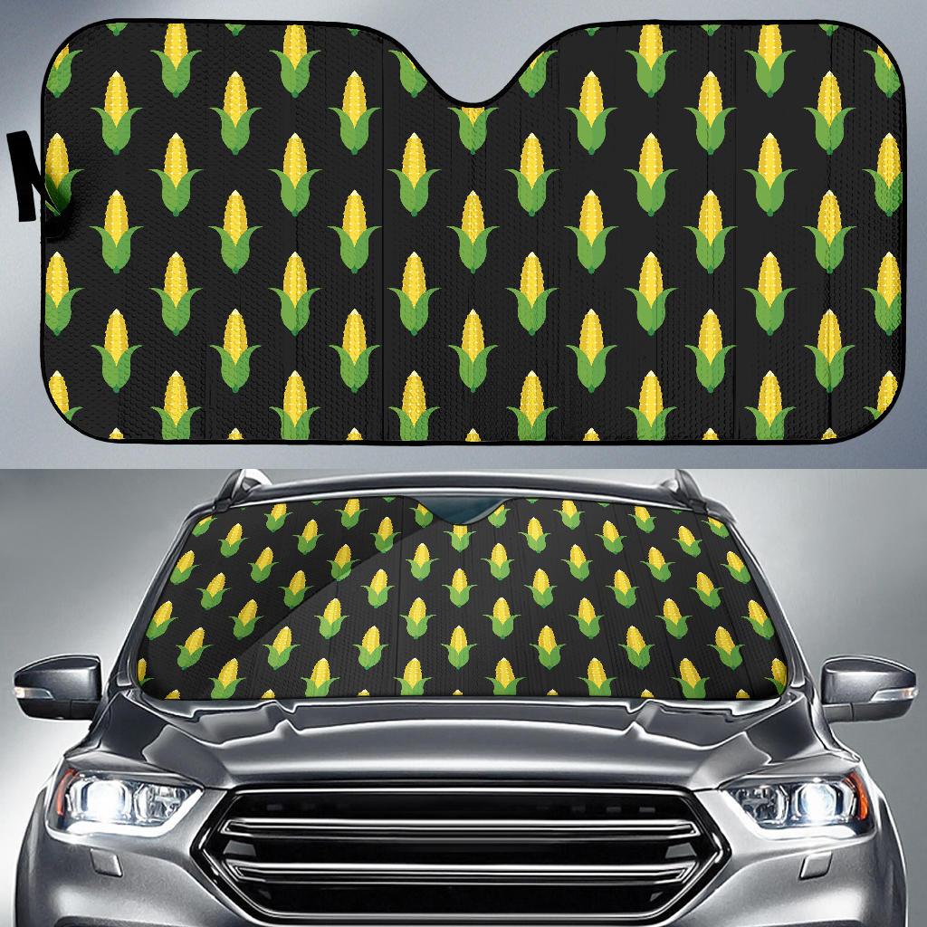 Corn Pattern Print Design 05 Car Sun Shade-JORJUNE.COM