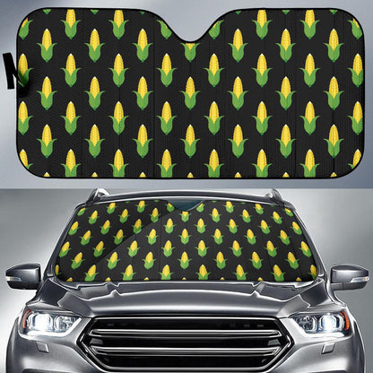 Corn Pattern Print Design 05 Car Sun Shade-JORJUNE.COM