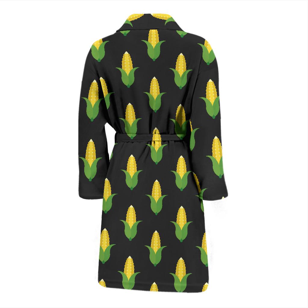 Corn Pattern Print Design 05 Men Bathrobe-JORJUNE.COM