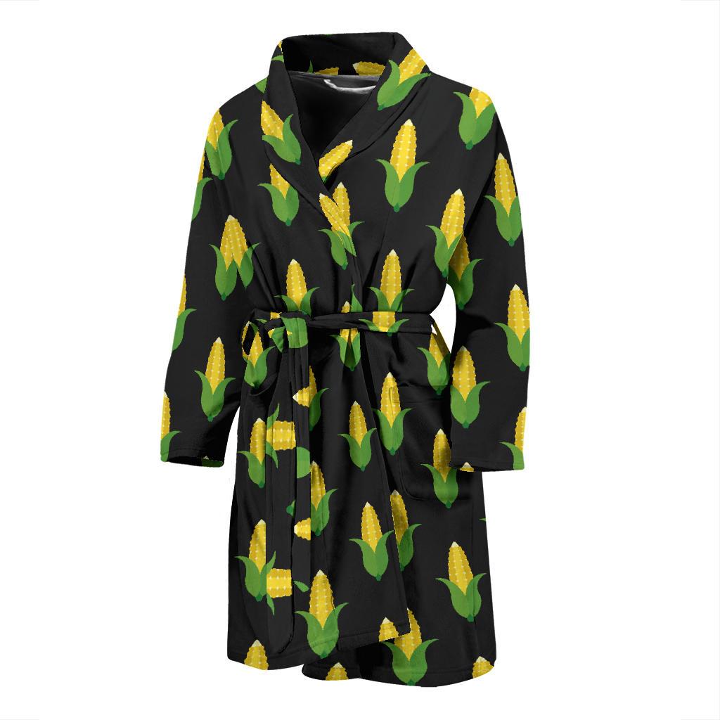 Corn Pattern Print Design 05 Men Bathrobe-JORJUNE.COM