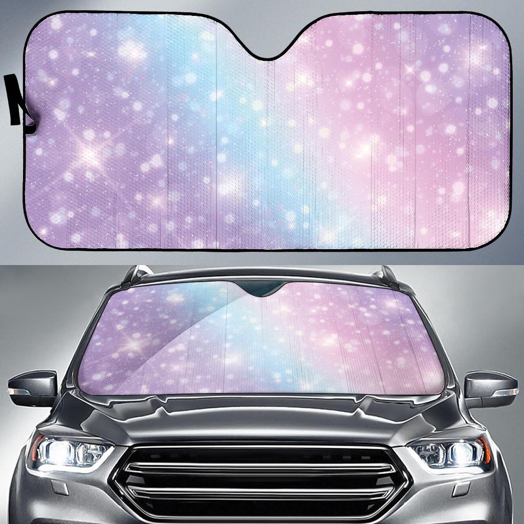 Cosmic Pastel Pattern Print Design 02 Car Sun Shade-JORJUNE.COM