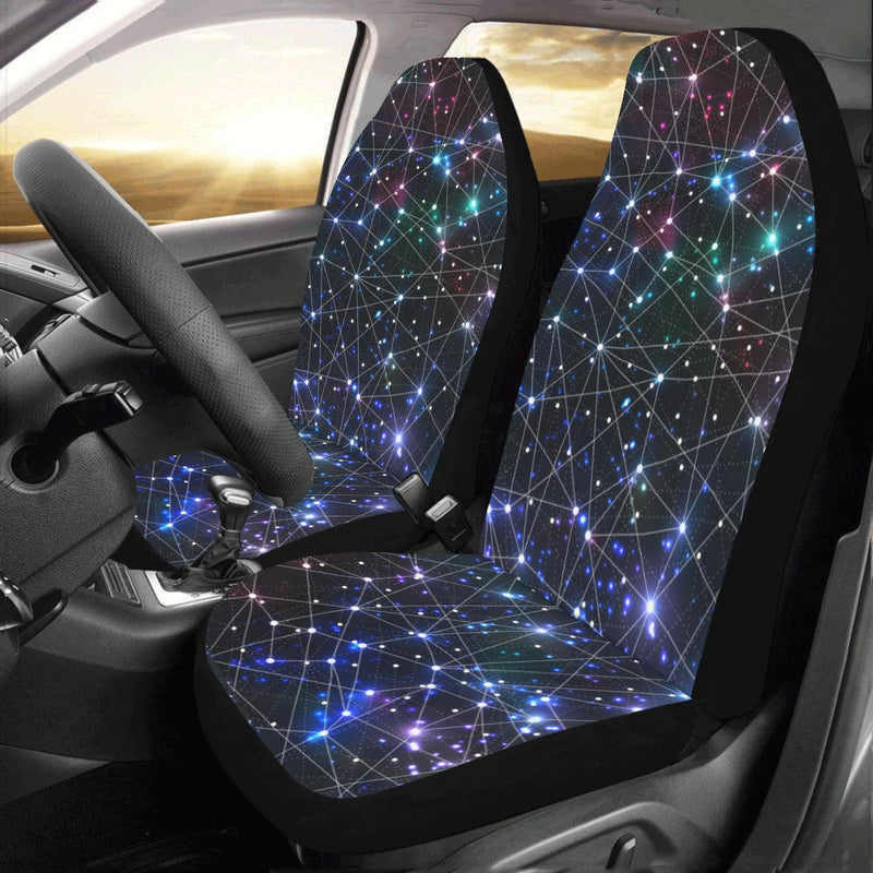 Cosmic Pattern Print Design 01 Car Seat Covers (Set of 2)-JORJUNE.COM