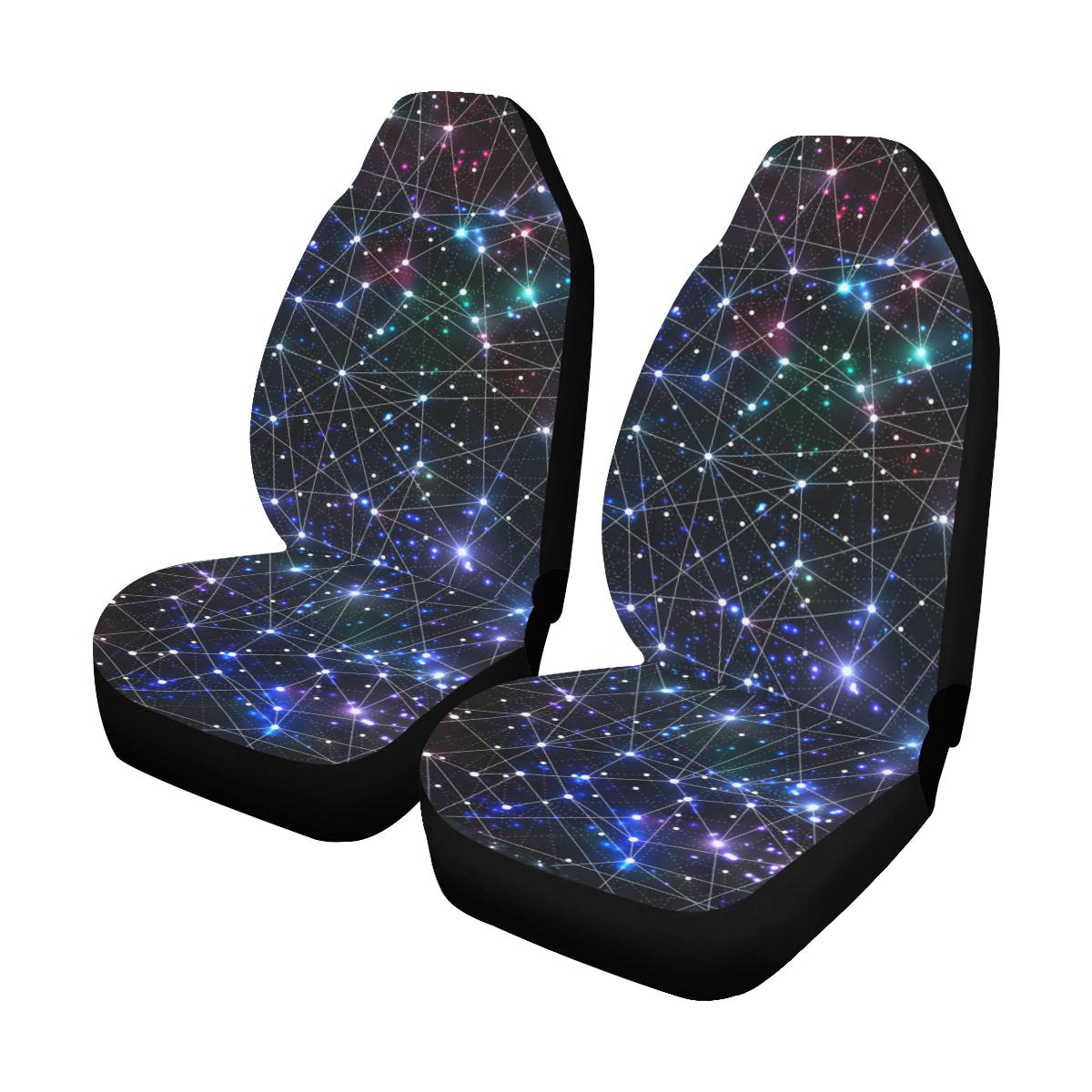 Cosmic Pattern Print Design 01 Car Seat Covers (Set of 2)-JORJUNE.COM