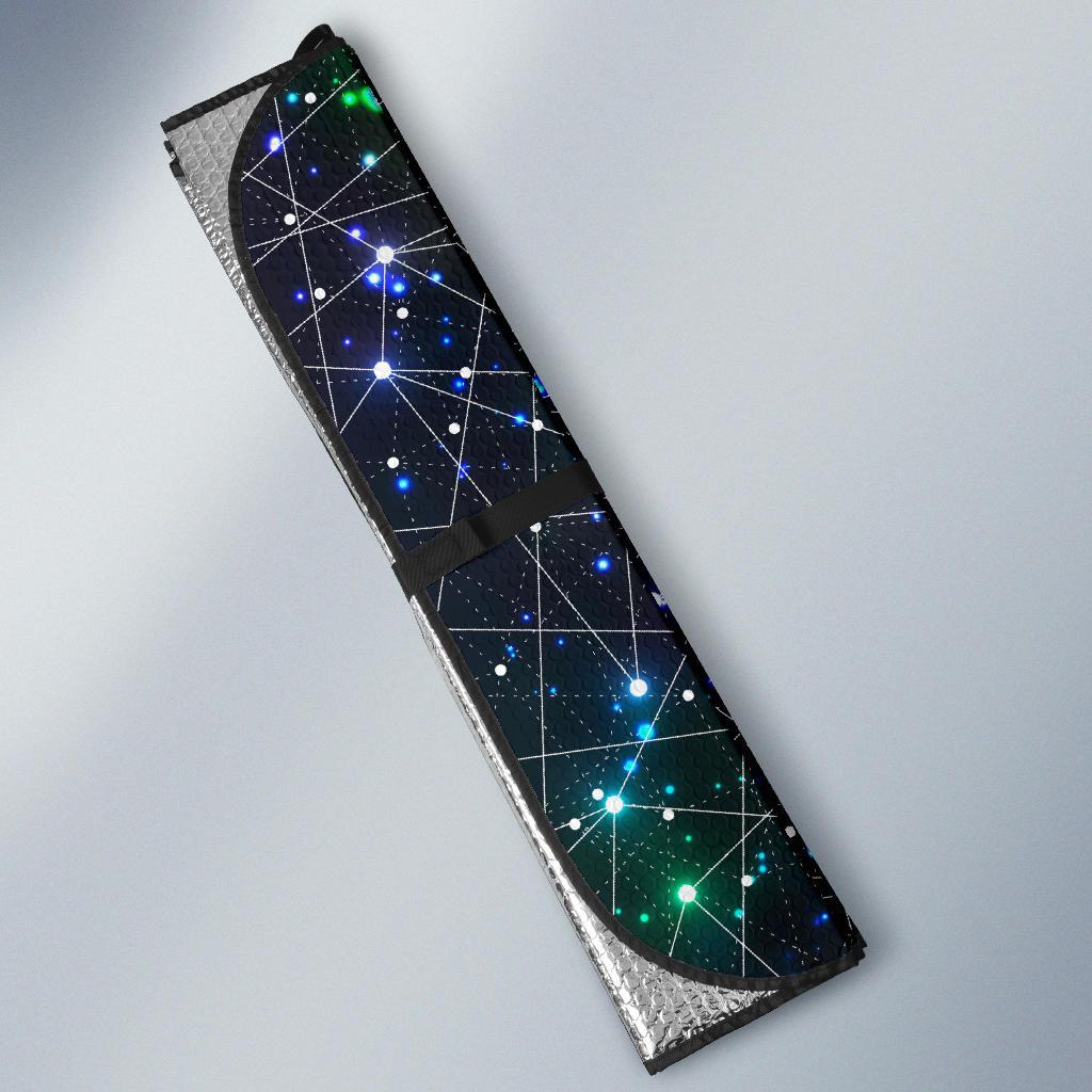 Cosmic Pattern Print Design 01 Car Sun Shade-JORJUNE.COM