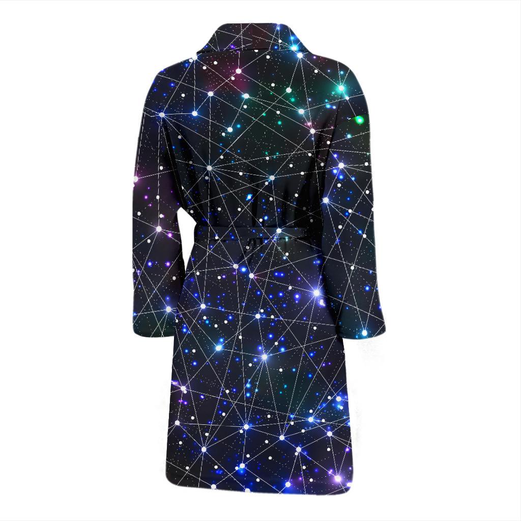 Cosmic Pattern Print Design 01 Men Bathrobe-JORJUNE.COM