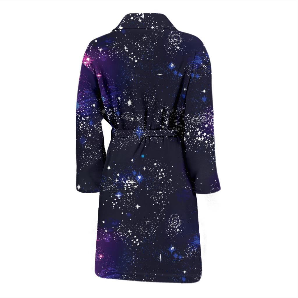 Cosmic Pattern Print Design 03 Men Bathrobe-JORJUNE.COM