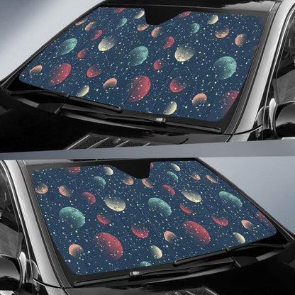 Cosmic Pattern Print Design 04 Car Sun Shade-JORJUNE.COM