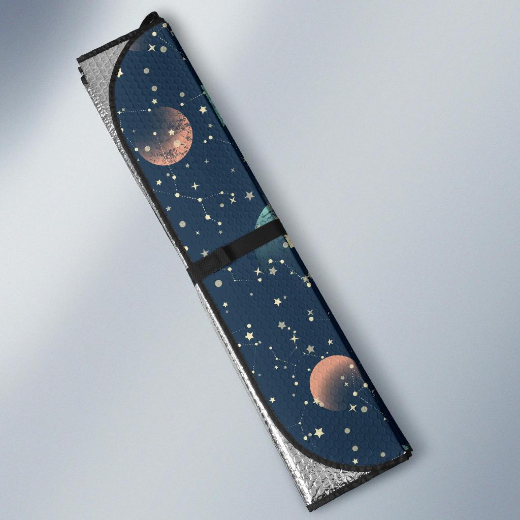 Cosmic Pattern Print Design 04 Car Sun Shade-JORJUNE.COM