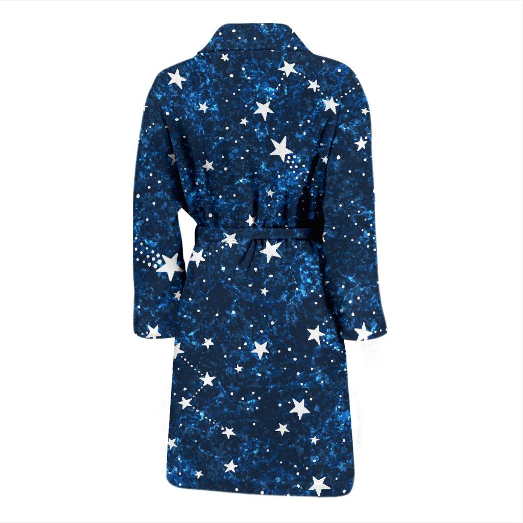 Cosmic Pattern Print Design 05 Men Bathrobe-JORJUNE.COM