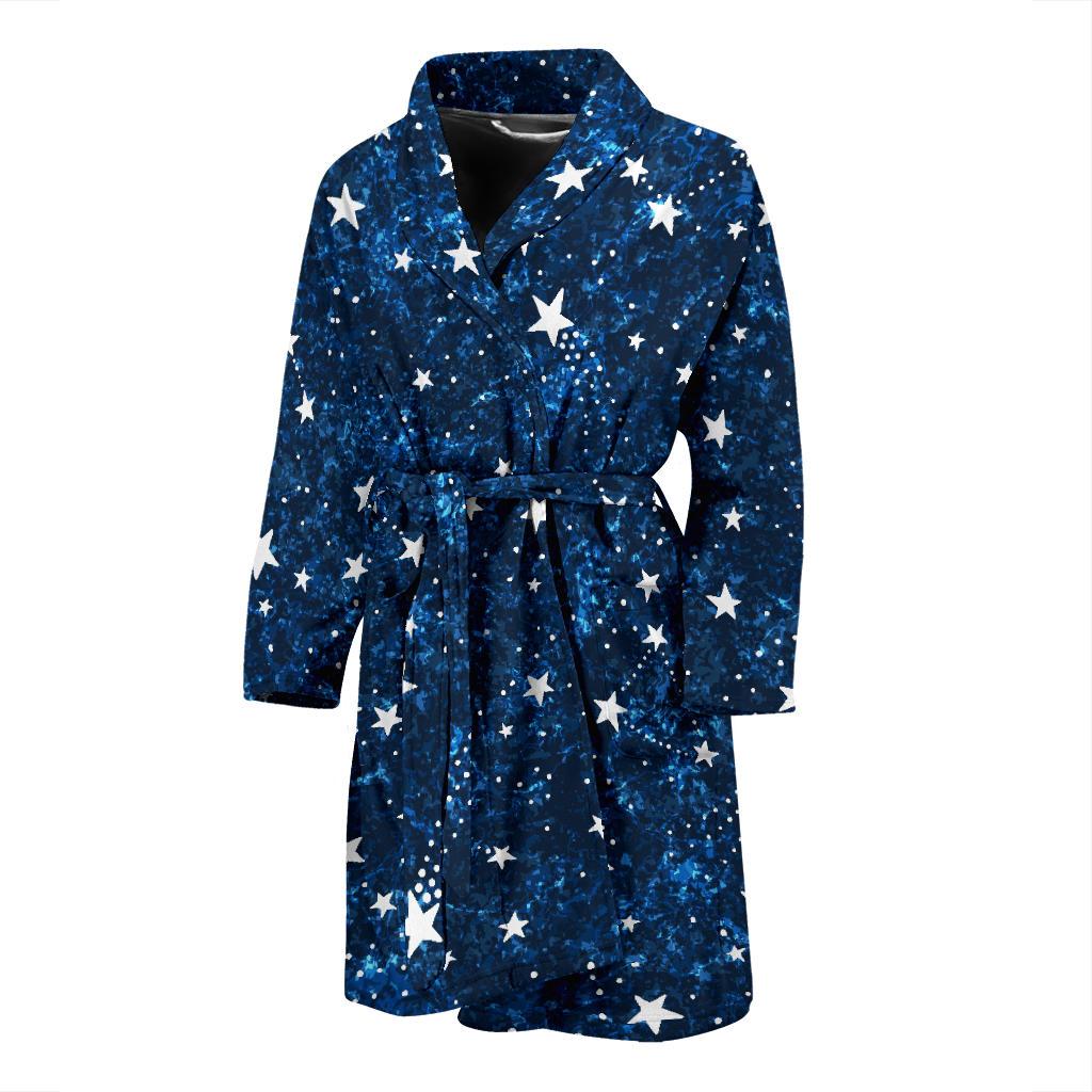 Cosmic Pattern Print Design 05 Men Bathrobe-JORJUNE.COM