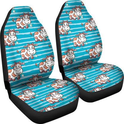 Cow Cute Print Pattern Universal Fit Car Seat Covers