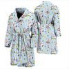 Cow Happy Pattern Print Design 05 Men Bathrobe-JORJUNE.COM