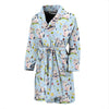 Cow Happy Pattern Print Design 05 Men Bathrobe-JORJUNE.COM