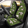 Cow on Grass Print Pattern Universal Fit Car Seat Covers