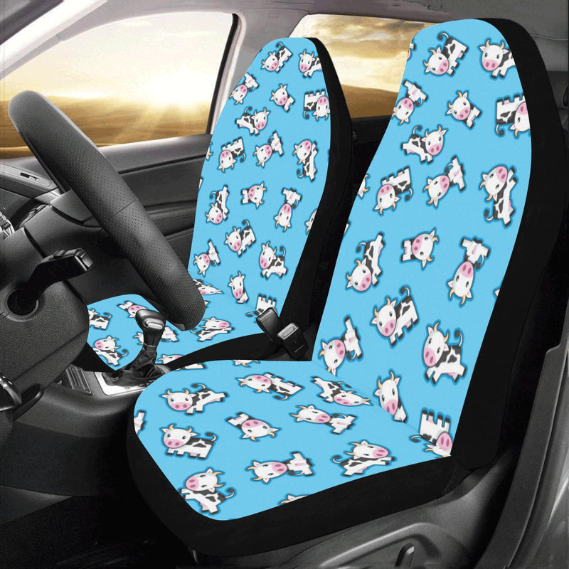 Cow Pattern Print Design 01 Car Seat Covers (Set of 2)-JORJUNE.COM