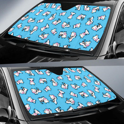 Cow Pattern Print Design 01 Car Sun Shade-JORJUNE.COM