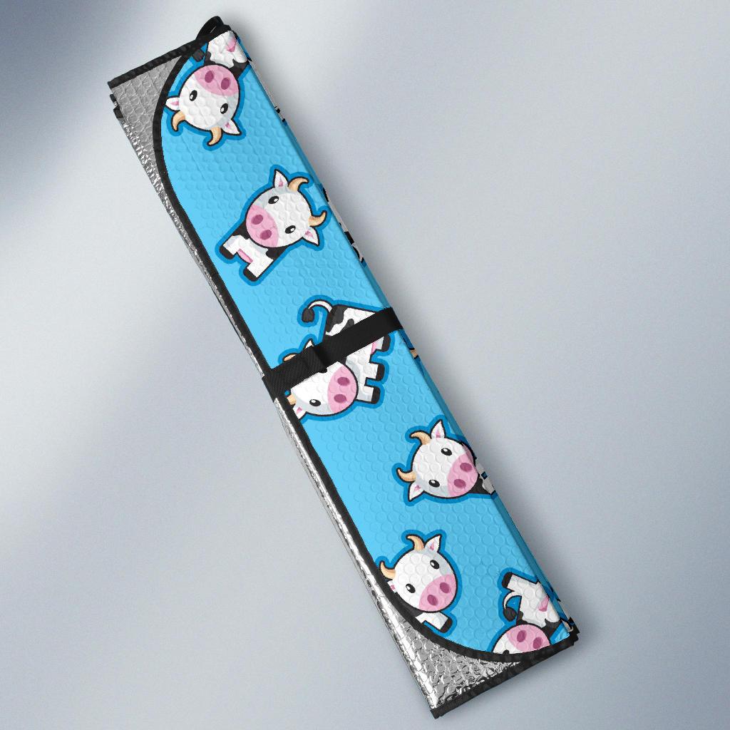 Cow Pattern Print Design 01 Car Sun Shade-JORJUNE.COM