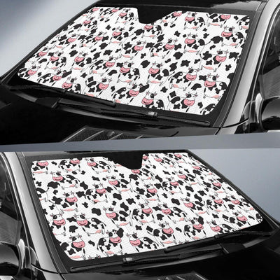 Cow Pattern Print Design 02 Car Sun Shade-JORJUNE.COM