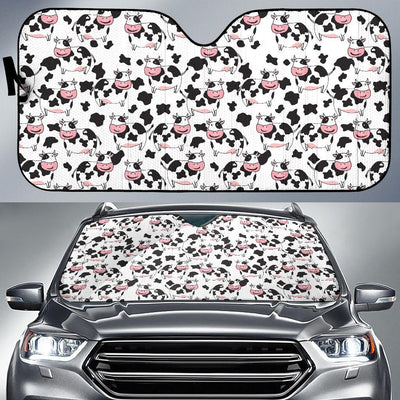 Cow Pattern Print Design 02 Car Sun Shade-JORJUNE.COM