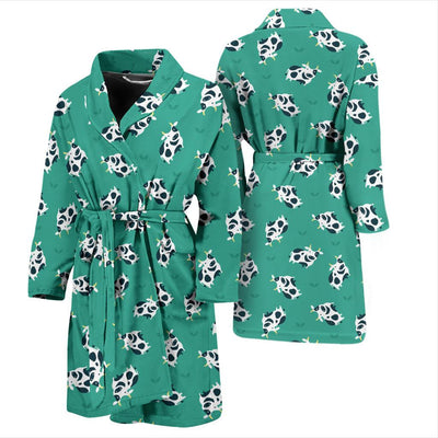 Cow Pattern Print Design 03 Men Bathrobe-JORJUNE.COM