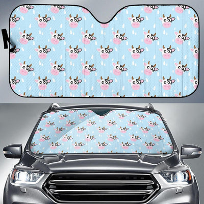 Cow Pattern Print Design 07 Car Sun Shade-JORJUNE.COM