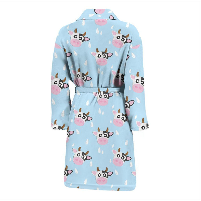 Cow Pattern Print Design 07 Men Bathrobe-JORJUNE.COM