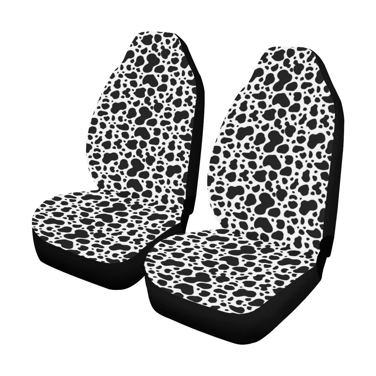 Cow Skin Pattern Print Design 04 Car Seat Covers (Set of 2)-JORJUNE.COM