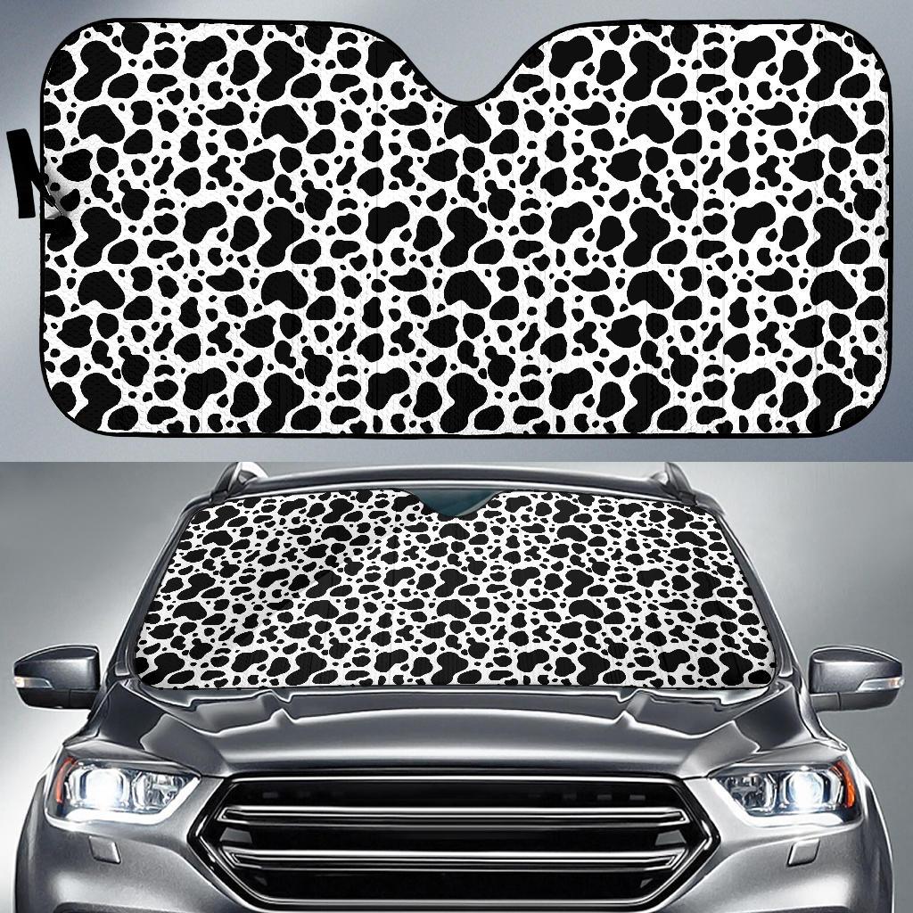 Cow Skin Pattern Print Design 04 Car Sun Shade-JORJUNE.COM