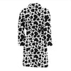 Cow Skin Pattern Print Design 04 Men Bathrobe-JORJUNE.COM