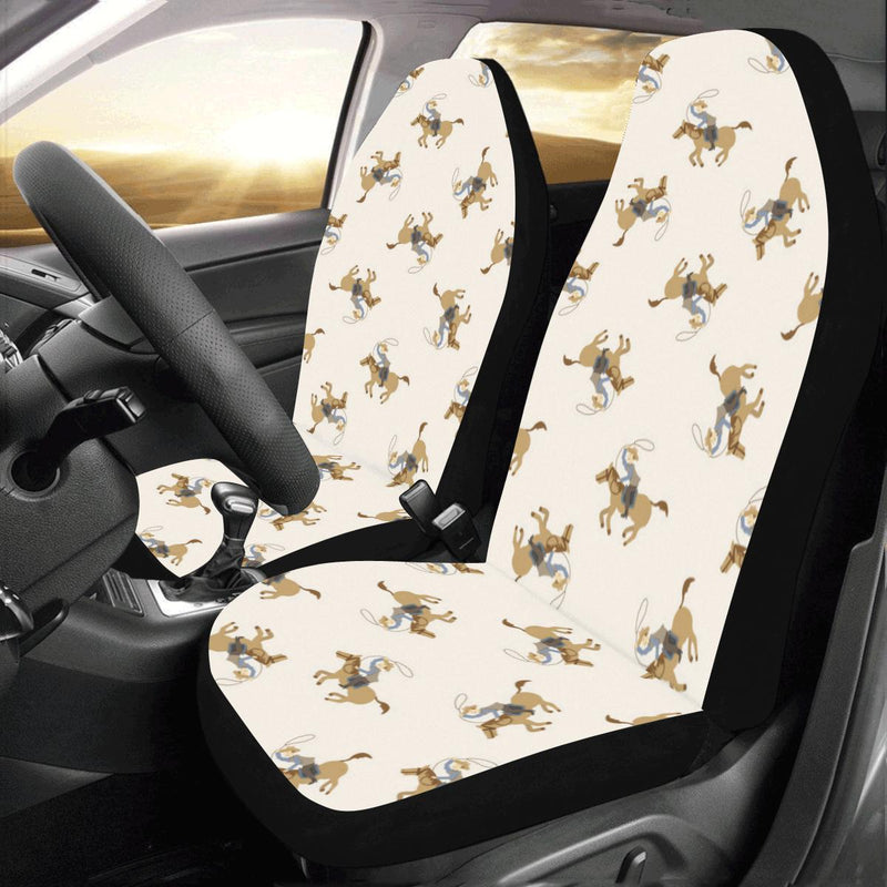 Cowboy Pattern Print Design 01 Car Seat Covers (Set of 2)-JORJUNE.COM