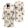 Cowboy Pattern Print Design 01 Men Bathrobe-JORJUNE.COM