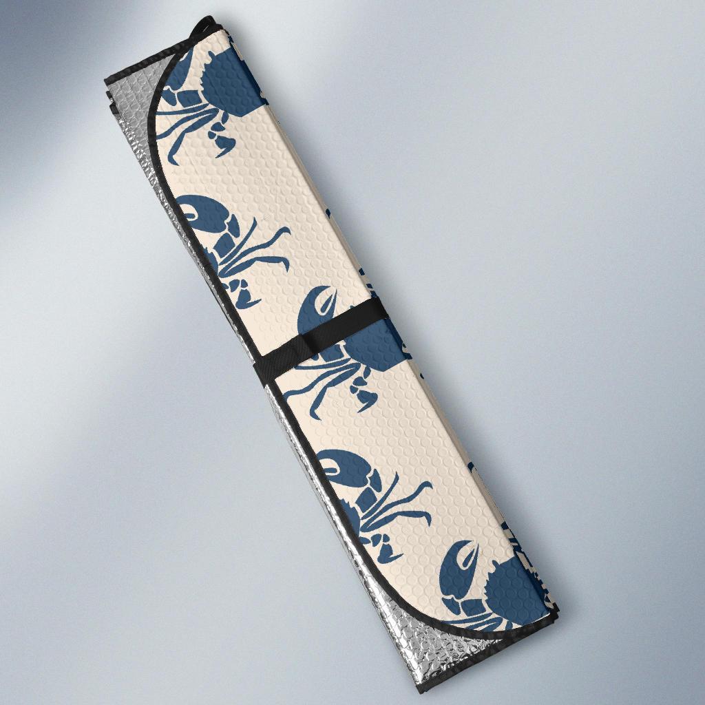 Crab Pattern Print Design 02 Car Sun Shade-JORJUNE.COM