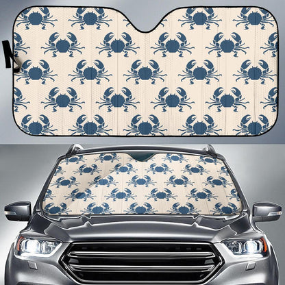 Crab Pattern Print Design 02 Car Sun Shade-JORJUNE.COM