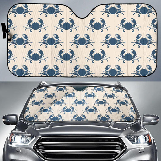 Crab Pattern Print Design 02 Car Sun Shade-JORJUNE.COM