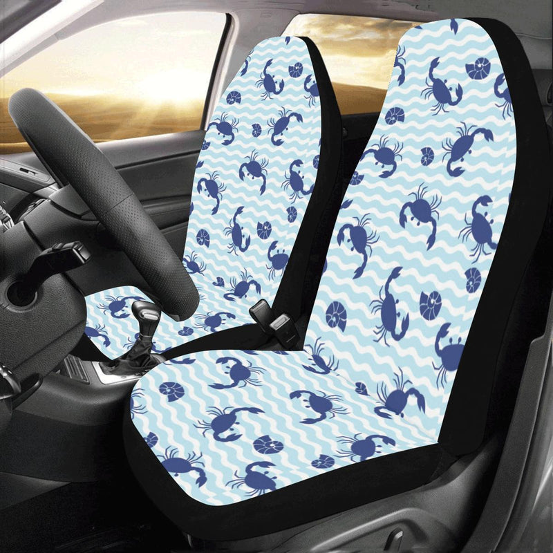 Crab Pattern Print Design 04 Car Seat Covers (Set of 2)-JORJUNE.COM