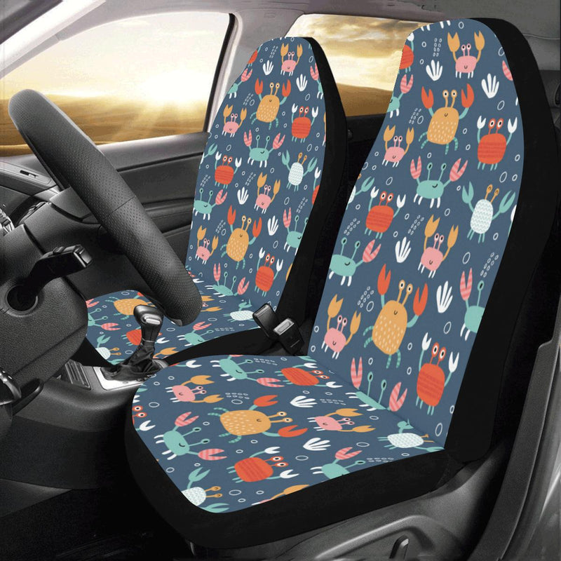 Crab Pattern Print Design 05 Car Seat Covers (Set of 2)-JORJUNE.COM