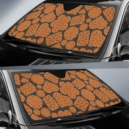 Cracker Pattern Print Design 01 Car Sun Shade-JORJUNE.COM