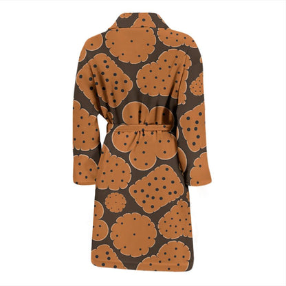 Cracker Pattern Print Design 01 Men Bathrobe-JORJUNE.COM