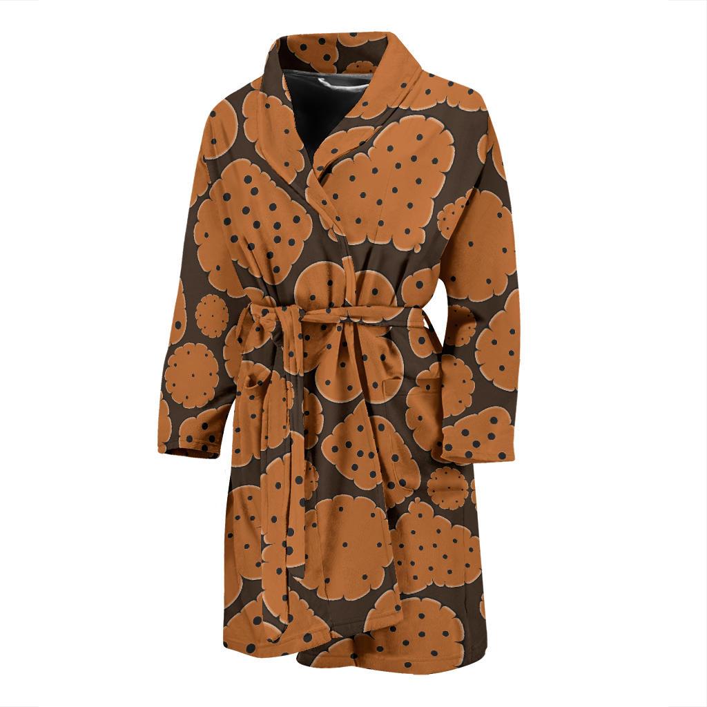 Cracker Pattern Print Design 01 Men Bathrobe-JORJUNE.COM