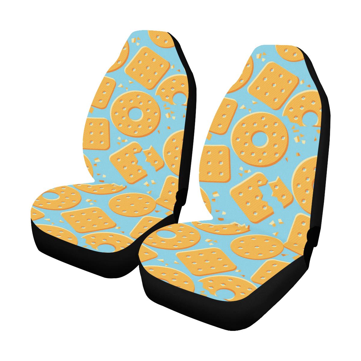 Cracker Pattern Print Design 02 Car Seat Covers (Set of 2)-JORJUNE.COM