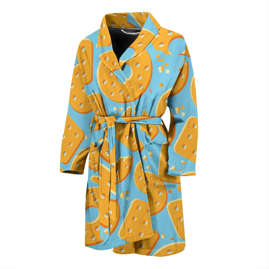 Cracker Pattern Print Design 02 Men Bathrobe-JORJUNE.COM