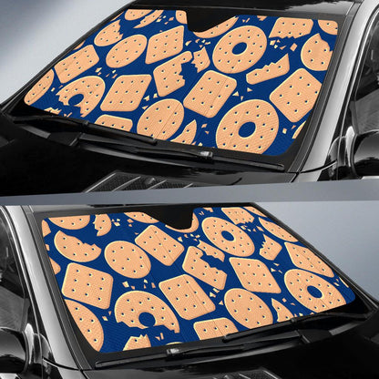 Cracker Pattern Print Design 03 Car Sun Shade-JORJUNE.COM