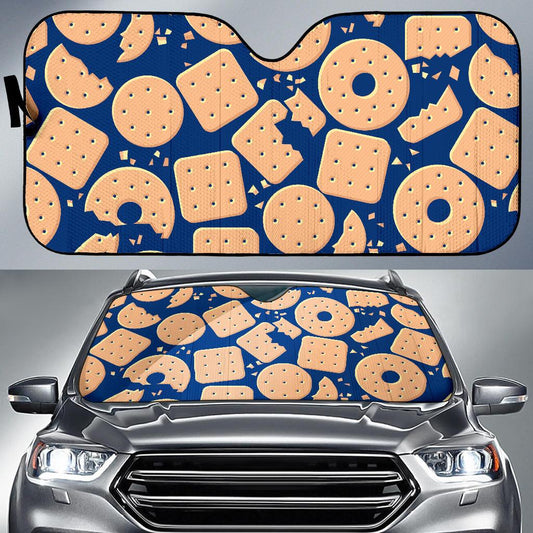 Cracker Pattern Print Design 03 Car Sun Shade-JORJUNE.COM