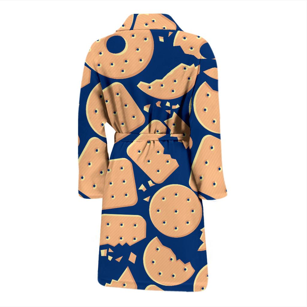 Cracker Pattern Print Design 03 Men Bathrobe-JORJUNE.COM